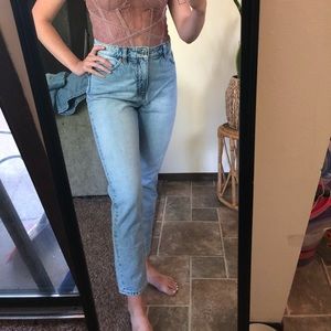 High rise mom jeans